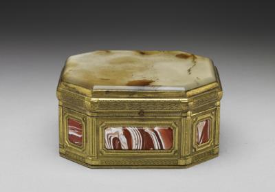 图片[2]-Gilt chalcedony-inlaid glass snuff box, 18th century, Europe-China Archive